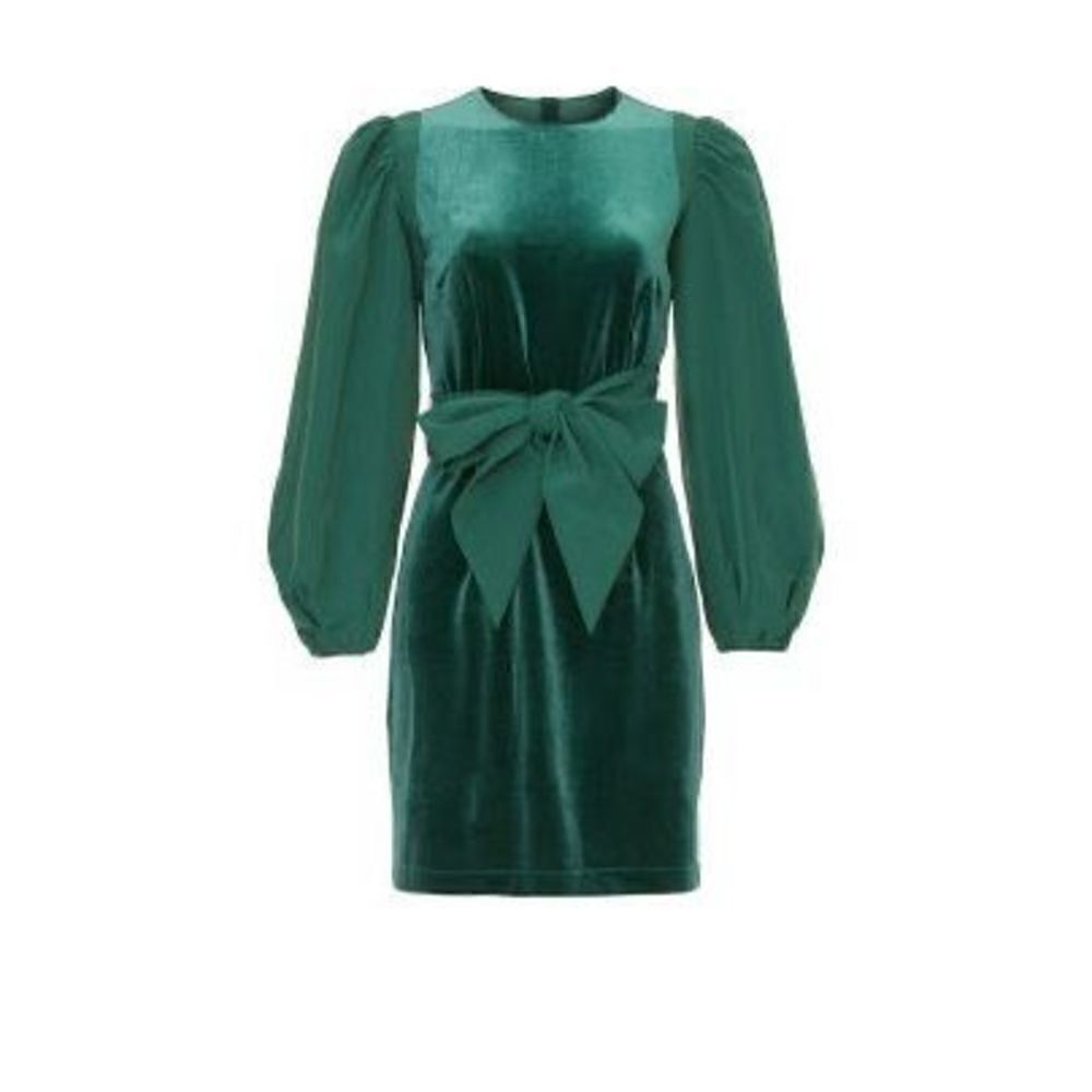 LDT Velvet Tie Front Dress NEW